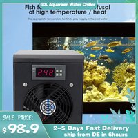 180W Aquarium Water Chiller 55L Fish Tank Cooler Heater System 10-40℃ Constant Temperature Device Sustainable Refrigeration