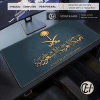 Unique 3mm Thicking Mouse Pad Kingdom Of Saudi Arabia Flag Desk Mat Good Feel Moderate Hardness and Softness High-end E-sports