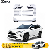 Front Bumper Lip Rear Diffuser Side Skirts BODY KIT For Toyota RAV4 2019-2024 Tuning Modification Guard Exterior Accessories