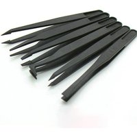 6pcs Anti-static Electronic Tweezers Kit ESD Plastic Forceps PCB Repair Hand Tools Set