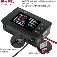 KWS-AC301 Digital AC Voltmeter Ammeter 50-300V 20A/100A Wattmeter KWh Energy Meter