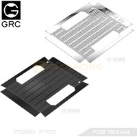 GRC 1/18 Diamond Stainless Steel Sheets For Traxxas TRX4M Ford F150 Trunk Bed Upgrade Option parts #G183XS / G183XB