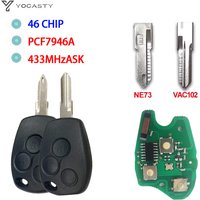 YOCASTY Remote Car Key PCF7946A PCF7947A VAC102 For Renault Clio Modus Kangoo Master Vauxhall Movano Vivaro Primastar NV400