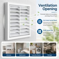 White Vent Grilles, PP Vent Grilles, Metal Insect Screens, Wall/Ceiling Vents, Ventilation and Exhaust Grille Covers