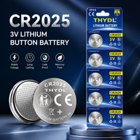 5-20PCS 3V CR2025 Button Batteries BR2025 ECR2025 DL2025 CR 2025 High Performance Coin Cells Battery for Watches Electronics