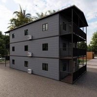 Easily Assembled Container House 20ft Mobile Container Home Villa Contemporary Coastal Rural Self-Built Container House for US