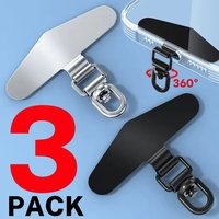 1-3PCS Metal Phone Tether Tab 360° Rotatable Phone Lanyard Patch Gasket Universal CellPhone Lanyard Strap Patch for Phones Cases