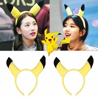 Pokemon Pikachu Cute Ears Hairbands Headwear Cosplay Performance Props Anime Figure Hairpins Birthday Party Supplies Kids Toys