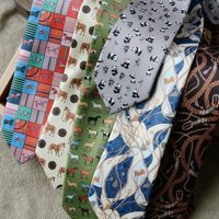 8cm Width New Design Printed Neckties Retro Anchor Animal Green Brown Neck Ties For Men Daily Wear Shirt Tuxedo Accessories Gift