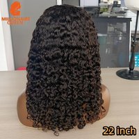 Half Wig Glueless Bohemian Curly 100% Human Hair With Drawstring Seamless Clips Half Wigs Full Machine Millionaire Queen