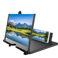 Portable Phone Screen Magnifier with Foldable Stand Pull Out Holder for Smartphones Movie Video Games Home Travel Entertainment