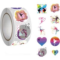 AliExpress NONE 500pcs dance Cute Cartoon Graffiti Sticker, Aesthetics Decal Self Adhesive Scrapbooking Envelopes Handmade,Party Supply Cycling