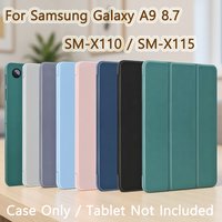 Case for Samsung Galaxy Tab A9 8.7" 2023 SM-X110 SM-X115 SM-X117, Slim Soft TPU Translucent Frosted Back Thin Protective Cover