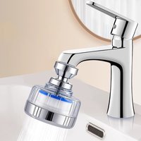 360° Kitchen Faucet Aerator, Water Saving Nozzle Sprayer with Swivel, Adjustable Tap Head Filter for Sink Extension Filter Eau