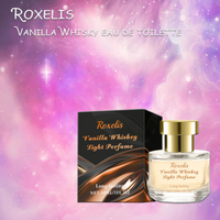 Roxelis 30ml Vanilla Whisky Eau de Toilette Natural Eau de Toilette Fruit Tone Elegant Fragrance Portable Eau de Toilette Spray
