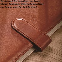 Advanced Leather Notebook for Office Supplies - Folder Collection Meeting Note Storage Cashier Accounting Manager Record Book