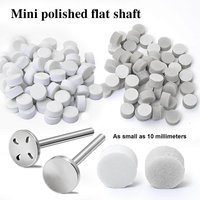NEW 50pcs 10 Mm Self-Adhesive Replaceable Sponge Buffing Pads Stainless Steel Disk For Pedicure Polish Accessories