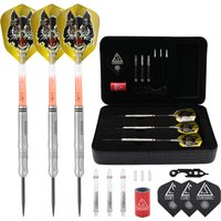 CUESOUL 90% Tungsten Steel Tip Dart Set 21g Dart Barrel Weight Professional Steel Tip Darts 3 pieces