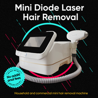 4000W professional mini diode ice titanium laser hair removal machine, 4 wavelengths 808nm755nm940nm1064nm alexandrite portable