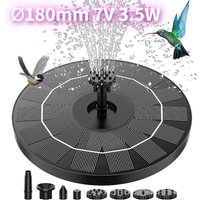 3.5W Solar Fountain Disk Design with 6 Nozzles Fountain Pump for DIY Design Water Splash Powerful Solar Panel Outdoor Decoration