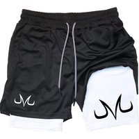 Anime Performance Shorts Toji Printed Men GYM Casual Sports Shorts Workout Running Mesh 2 in 1 Sport Short Pants