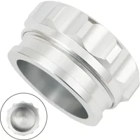 2" 50.8mm Aluminium Alloy Weld On Filler Neck And Cap Oil Fuel Water Tank Sliver Coolant Tanks Covers Auto Fuel Tank Cap