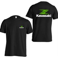 AliExpress 2025 Kawasaki Motorcycles logo Z Men's Summer pure cotton T-shirt Women's outdoor new T-shirt Street casual couple top