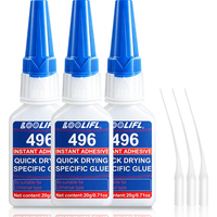 Loolifl 496 Instant Glue 20g Multi-Purpose Strong Bond Adhesive for Metal, Plastic, Rubber, Waterproof & Fast Curing Super Glue