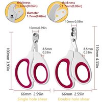 Professional Pet Nail Clipper Claw Grooming Scissors For Small Dogs Cats Accessories Cat Stainless Steel Grooming Scissors