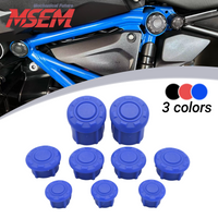 For BMW 750GS F850GS F800GS R1200GS R1200GS Adventure R1250GS Adventure 2018-2024 9 PCS Motorcycle Frame Hole Cover Caps Plug