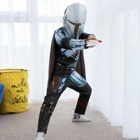 New Halloween Cosplay Costume Costumes for Boy Children Anime Galaxy Bounty Hunter Mandalorian Fantasy Armor Suit with 2026★