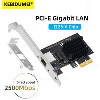 PCI Express Network Card 2.5Gbps Gigabit Ethernet 1000/2500Mbps PCIE Network Card LAN Controller Adapter RJ45 for Desktop PC