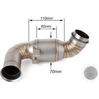 For KTM 890 Adventure 2021 2022 2023 Duke 890 21-23 890 ADV, Rally 890 Duke R Escape Motorcycle Exhaust Middle Link Pipe Slip-on