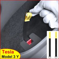 Car Rear Door Emergencies Safety Pull Rope For Tesla Model Y 3 Highland 2025 Mechanical Switch Handle Emergency Puller Button