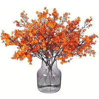 3/5PCS 50cm Artificial Gypsophila Baby Breath Stem Fall Autumn Decor Home Vase Halloween Wedding Floral Arrangement