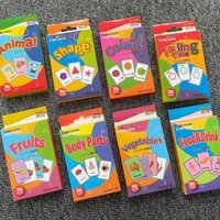 36pcs Cognition Cards Body Parts Animal Fruits Double Side Flashcards Early Educational Gifts