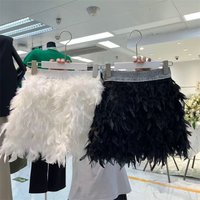 Party Princess Feather Puffy Skirt for Women