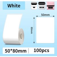 M110 50x80mm Thermal Shipping Label Durable Waterproof Heat-Resistant Stickers for Address/Barcode/Inventory/Warehouse Logistics