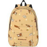 Rilakkuma And Korilakkuma Cool Backpack with Pocket High School Business Daypack for Men Women College Shoulder Bag