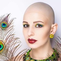 Unisex Funny Latex Fake Bald Head Wig Cap Party Film Costume Mask