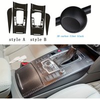Car-Styling Carbon Fiber Car Interior Center Console Color Change Molding Sticker Decals For For Audi A6 C6 2005-2011