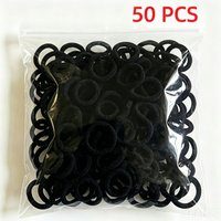 50Pcs Black Towel Hair Ties High Elastic Not Easy Break Dirt Resistant Daily Basic Ponytail Hair Accessories