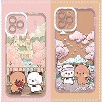 Cartoon Lovely Yier Bubu Case for iPhone 17 Air 16 E 15 14 Plus 13 12 Mini 11 Pro Max Transparent Shockproof Silicone Soft Cover