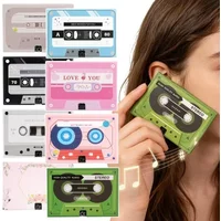 Voice Recordable Greeting Card 60 Seconds Audio Message Recorder Cassette Tape Device DIY Music Box Holiday Birthday Party Gifts