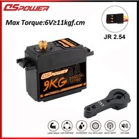 DSPOWER 9KG High Speed Servo Metal Gear Digital Servo RC Servos for 1/8 1/10 RC Cars Plane Airplane Robot Glider With 25T Arm