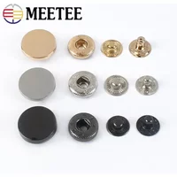 20Sets Meeteel 10-25mm Snap Fasteners Metal Snaps Press Studs Buttons for Sewing Clothes Jacket Coat Leather Craft Accessories