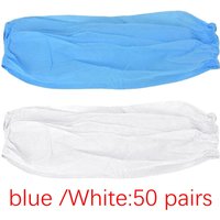 100 Pieces Disposable Arms Sleeves Covers Non Woven Fabric for Maintenance, Daily Works Accessory Comfortable to Wear Durable