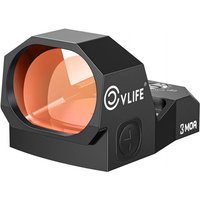 Motion Awake Green Dot Sight 28mm Large Lens 3MOA Open Reflex Sight for RMR with Adapter Plate for MOS and 21mm Picatinny Base