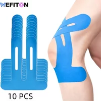 10PCS Waterproof Elastic Kinesiology Knee Tape Breathable Athletic Support Tape for Running Joint Stability