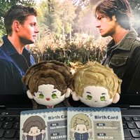 New Supernatural Exorcism Tracking Series 10cm Plush Doll With Birth Card Collectible Toy Supernatural Fans Desktop Decor Gifts
